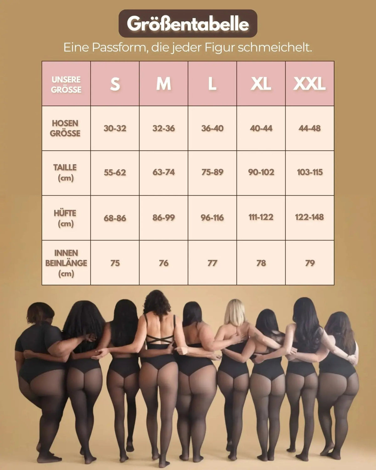 Fleecegefütterte Strumpfhose – warm & formend